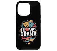 I Love Drama Theatre Masks | Thespian Actor Club Coque pour iPhone 13 Pro