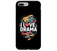 I Love Drama Theatre Masks | Thespian Actor Club Coque pour iPhone 7 Plus/8 Plus