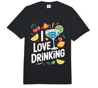 I Love Drinking Cocktail Joyeux Fun Comfort Colors Adult Heavyweight T-Shirt