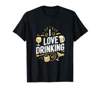 I Love Drinking Fun Beverage Celebration T-Shirt Graphique avec Valeur