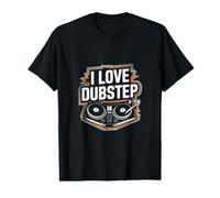 I Love Dubstep DJ Tourne-Disque Musique Beat T-Shirt Graphique avec Valeur