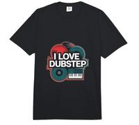 I Love Dubstep Music Clavier DJ Vinyle Comfort Colors Adult Heavyweight T-Shirt