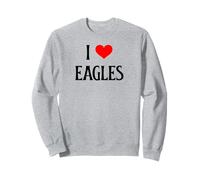 I Love Eagles I Heart Eagles Bird of Proy Amoureux Observateur d'oiseaux Sweatshirt