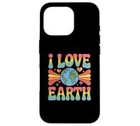 I Love Earth Love Our Green Planet - Éco-Warrior Statement Coque pour iPhone 16 Pro