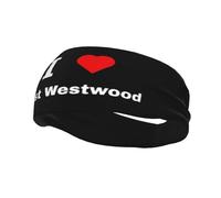 I Love East Westwood Bandeaux Hommes Femmes Antidérapant Évacuant la Transpiration Sport Bandeau pour Gym Basketball Yoga Bandeaux Cheveux
