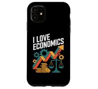 I Love Economics Passionné de Croissance financière Coque pour iPhone 11