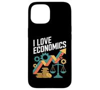 I Love Economics Passionné de Croissance financière Coque pour iPhone 15