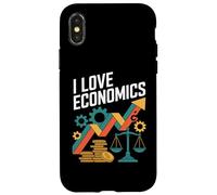 I Love Economics Passionné de Croissance financière Coque pour iPhone X/XS