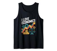I Love Economics Passionné de Croissance financière Débardeur
