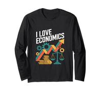I Love Economics Passionné de Croissance financière Manche Longue