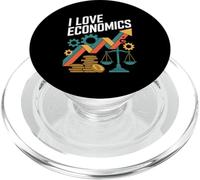 I Love Economics Passionné de Croissance financière PopSockets PopGrip pour MagSafe
