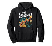 I Love Economics Passionné de Croissance financière Sweat à Capuche