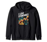I Love Economics Passionné de Croissance financière Sweat à Capuche