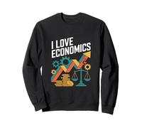 I Love Economics Passionné de Croissance financière Sweatshirt