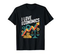 I Love Economics Passionné de Croissance financière T-Shirt