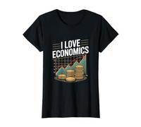 I Love Economics Passionné de Croissance financière T-Shirt Graphique avec Valeur