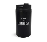 I Love Edinburgh City Travel Scotland UK Gobelet de Voyage Isolé Gravé Artistique