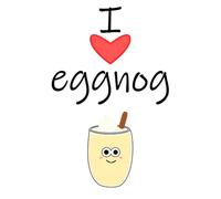I Love Eggnog, I Heart Eggnog, Funny Novelty Joke Notepad, Lined Notebook, Journal, Diary, Office Gifts, Christmas, Eggnog lovers, cocktail gift , festive drink, egg nog, milk punch