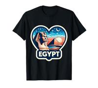 I Love Egypt Cœur Pyramides Sphynx Vintage Sunset Souvenir T-Shirt