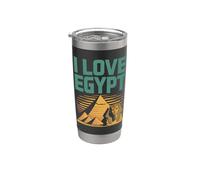 I Love Egypt Pyramides Sphinx Traveler Gobelet isotherme en acier inoxydable double paroi