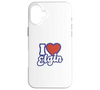 I Love Elgin Illinois Coque pour iPhone 16 Plus