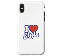 I Love Elgin Illinois Coque pour iPhone X/XS