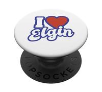 I Love Elgin Illinois PopSockets PopGrip Adhésif