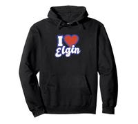 I Love Elgin Illinois Sweat à Capuche