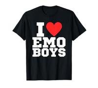I love emo boys | y2k | coeur rouge | amour | emo | scène T-Shirt