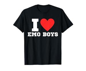 I love emo boys | y2k | coeur rouge | amour | emo | scène T-Shirt