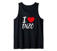 I Love Enzo Husband Son Boyfriend Dad Grandson Cœur Débardeur