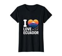 I Love Equateur Colibris Coucher de Soleil Nature T-Shirt Graphique avec Valeur
