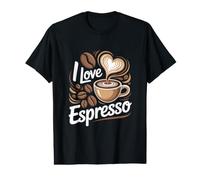 I Love Espresso Coffee Lovers Cœur T-Shirt Graphique avec Valeur