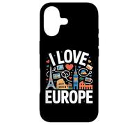 I Love Europe Tour Eiffel Colisée Big Ben Souvenirs Coque pour iPhone 17