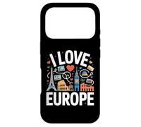 I Love Europe Tour Eiffel Colisée Big Ben Souvenirs Coque pour iPhone 17 Pro