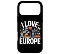I Love Europe Tour Eiffel Colisée Big Ben Souvenirs Coque pour iPhone 17 Pro Max