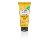 I Love Exotic Fruits Scented Hand & Nail Cream, Packed With Shea Butter & Coconut Oil to Rejuvenate & Nourish the Skin, 93% Naturally Derived Ingredients Including Vitamin, Vegan-Friendly - 100ml