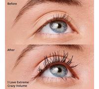 I Love Extreme - Mascara Volume Fou, Noir, Longue Tenue, Volumisant, Recourbant, Allongeant, Vegan, Sans Microplastiques Ni Parfum, Lot De 3 (3x12 Ml)