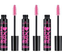 I Love Extreme Volume Mascara-Black Mascara N°01 For Intense Volume,Lengthens And Curls Eyelashes. Vegan,Fragrance-Free,Microplastics And Nanoparticles. Pack Of 3 (3x12ml)