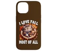 I Love Fall Most of All Cute Kitten for Cat Mom Autumn Cat Coque pour iPhone 14