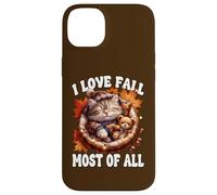 I Love Fall Most of All Cute Kitten for Cat Mom Autumn Cat Coque pour iPhone 14 Plus
