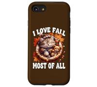 I Love Fall Most of All Cute Kitten for Cat Mom Autumn Cat Coque pour iPhone SE (2020) / 7/8