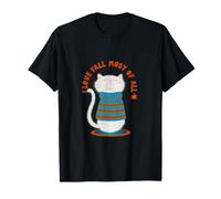 I Love Fall Most of All Pull Weather Cat T-Shirt