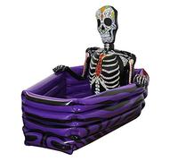I LOVE FANCY DRESS Accessoire Cercueil Violet de 109cmx78cm avec Un Squelette Gonflable pour Garder Vos Boissons fraîches.
