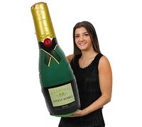 I LOVE FANCY DRESS Bouteille de Champagne Gonflable Géante - 73cm/30 - Bouteille Gonflable pour Anniversaire - Anniversaire - Nouvel An - Décoration de Fête Accessoire Ou Piscine