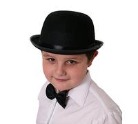 I LOVE FANCY DRESS Chapeau Melon en Feutre Noir pour Enfant.