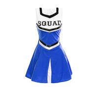 I LOVE FANCY DRESS Dames Bleu lycée Cheerleader Costume Costume de Costume des Femmes Cheer Capitaine américain Cheer Leader Uniforme (Large)