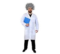 I LOVE FANCY DRESS Déguisement de docteur fou pour adulte avec cette blouse blanche + une perruque grise. Idéal pour les enterrements de vie de garçon. (Standard)