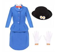 I LOVE FANCY DRESS DÉGUISEMENT DE Nounou Victorienne Magique pour Dames. Personnage DE LA JOURNÉE Mondiale du Livre/DE LA Semaine du Livre. Veste + Jupe + Chapeau DE Marguerite + Gants (XX-Grand)