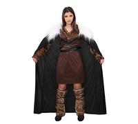 I LOVE FANCY DRESS DÉGUISEMENT Viking pour Dames - Tunique Marron + Cape (Petit)